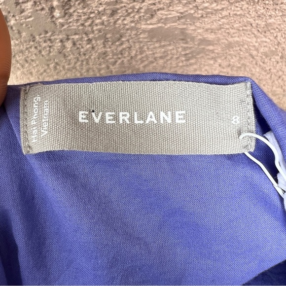 Everlane Cornflower‎ Blue Poplin Slip Dress Size 8, NEW - Picture 4 of 10